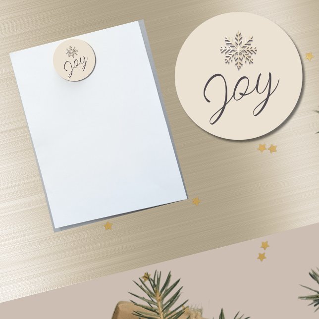 Íman Joy Snowflake Holiday Magnet (Criador carregado)