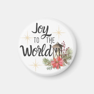 Íman Joy To The World Christmas Magnet