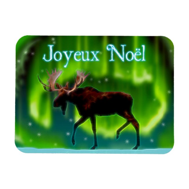 Íman Joyeux Noё l - Luzes do Norte Moose (Horizontal)