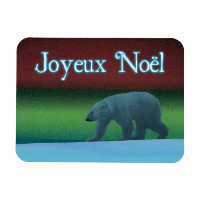 Íman Joyeux Noё l - Urso Polar das Luzes (Horizontal)
