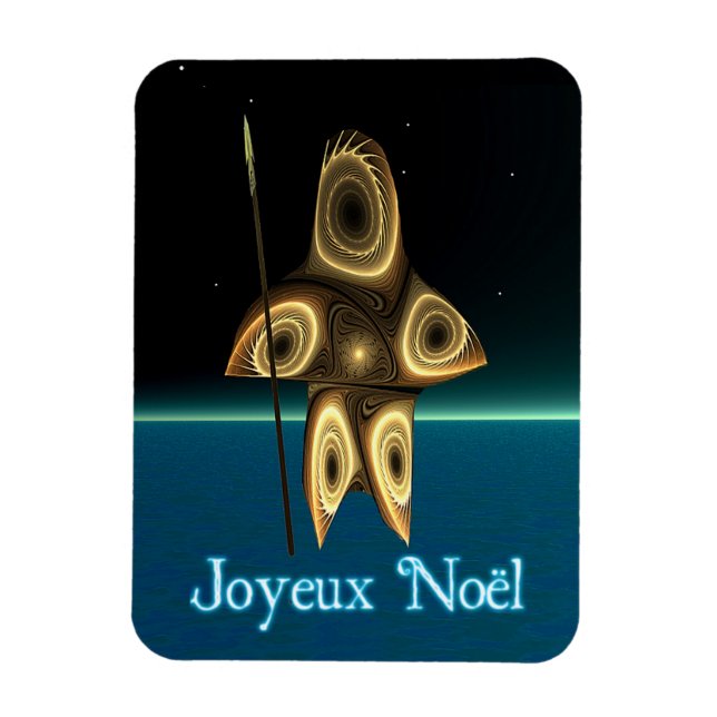 Íman Joyeux Noel - Caçador de Inuit Fractal (Vertical)