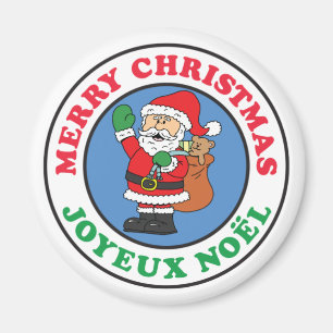Íman Joyeux Noel French Christmas Santa Magnet