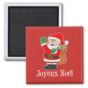 Íman Joyeux Noel French Christmas Santa Magnet
