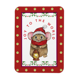 Íman Joyful Christmas mouse greeting card