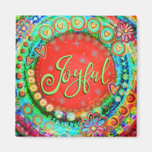 Íman "Joyful" Inspirivity ONE WORD Magnet