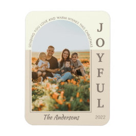 Íman Joyful Modern Minimalist Boho Arch Photo Beige