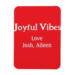 Íman Joyful Vibes Red Natal feriados ama a família si