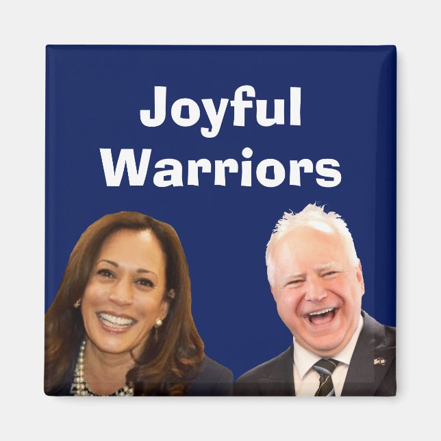 Íman Joyful Warriors Harris e Walz (Frente)