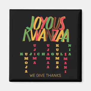 Íman Joyous KWANZAA Princípios Cruzados