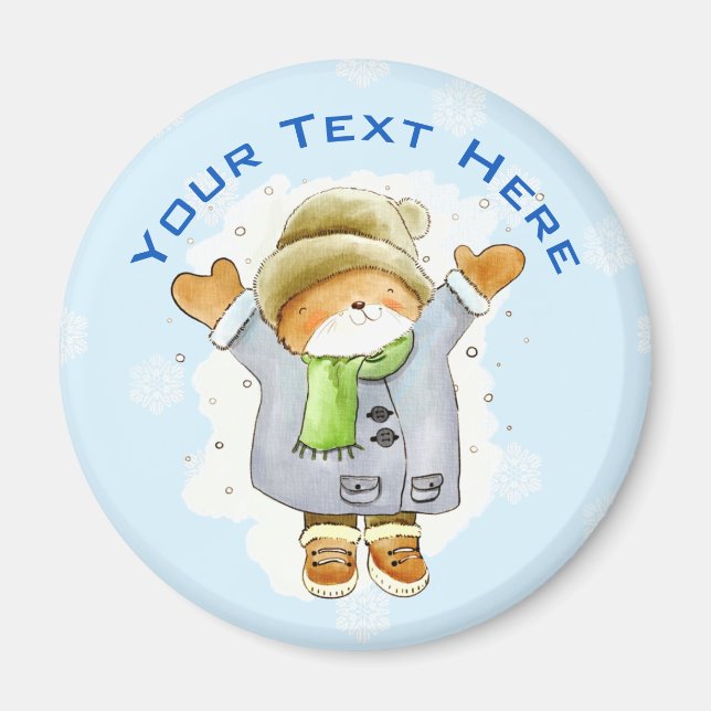 Íman Joyous Winter Cat (Frente)