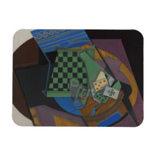 Íman Juan Gris - Cartão de xadrez e Cartões de Reprod