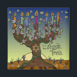 Íman Judaica L'shanah Tovah Tree Of Life Gifts Roupa<br><div class="desc">Você está vendo a coleção de Design Lee Hiller. Roupa,  Ofertas e Coleções Lee Hiller Fotografia ou Coleção de Arte Digital. Você pode ver sua fotografia da Nature em http://HikeOurPlanet.com/ e seguir seu blog de caminhada no Hot Primavera National Park.</div>