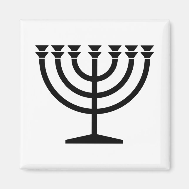 Íman Judeu Menorah (Símbolo do Judaísmo) (Frente)