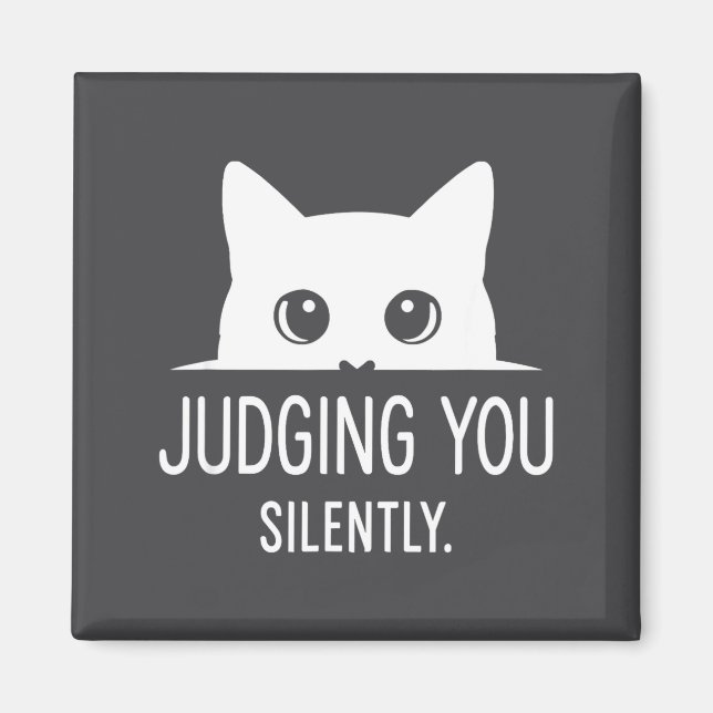 Íman Judging You Silently - Funny Cat  (Frente)