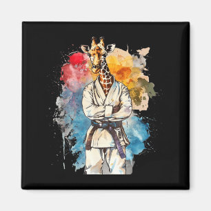 Íman Judô Girafa Natureza Kickboxing Taekwondo Artes Ma