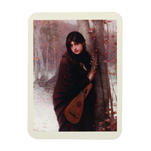 Íman Jules Joseph Lefebvre, Rapariga com Arte Mandolin