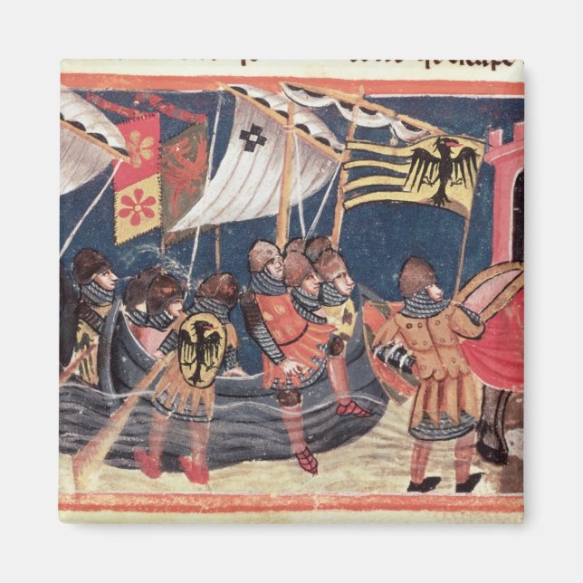 Íman Júlio César aterrisando na Inglaterra (Frente)