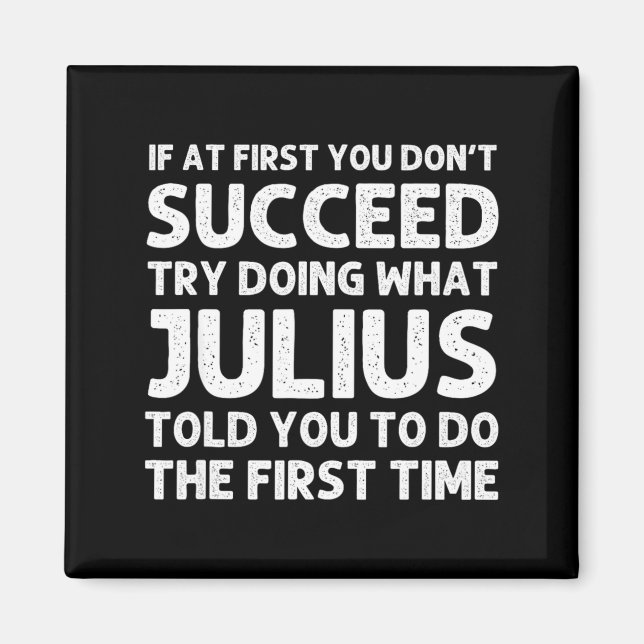 Íman Julius Gift Name D Birthday Funny Chris  (Frente)