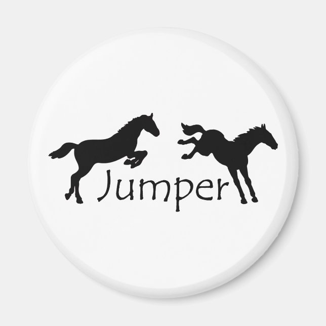 Íman Jumper Com Dois Cavalos Pulando (Frente)