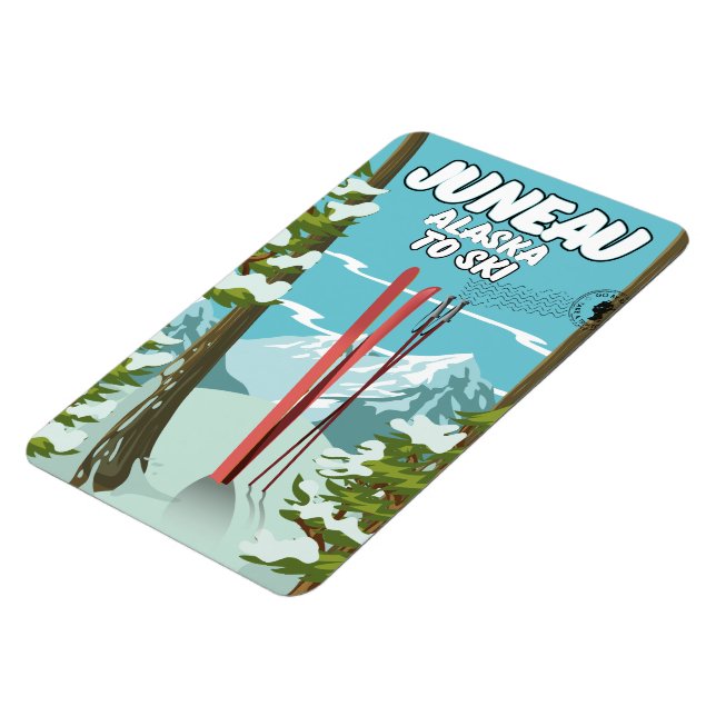 Íman Juneau Alaska Para Ski (Left Side)