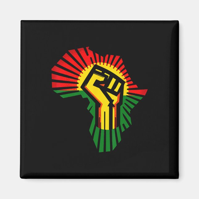 Íman Juneteenth 1865 Mês da História Negra Liberdade Af (Frente)