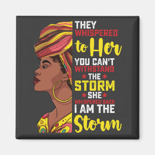 Íman Juneteenth Eu Sou A Tempestade Melanina Menina Pre