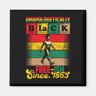 Íman Juneteenth Sem Desculpas Vintage Desde 1865 Homens