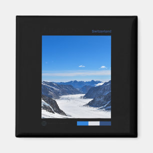 Íman Jungfraujoch Viagem Arte - Suíça Esqui Souvenir Su