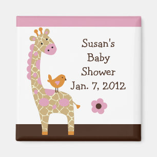 Íman Jungle Jill Giraffe Magnet/Keepsaes/Favor do Parti