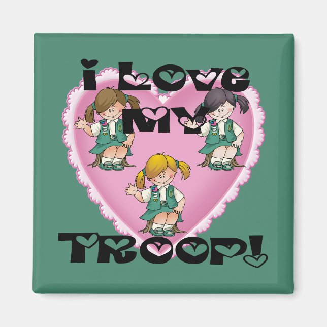 Íman Junior I Love My Troop Heart (Frente)
