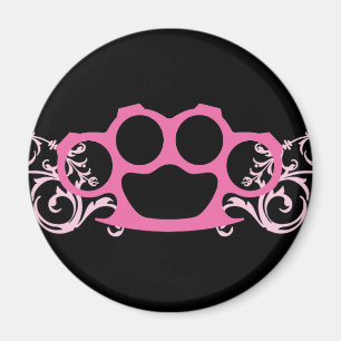 Íman Juntas de bronze cor-de-rosa
