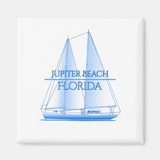 Íman Jupiter Beach Coastal Saile Náutico (Frente)