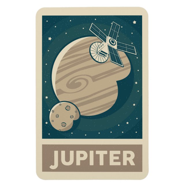 Íman Jupiter Retro Galaxy Satélite (Vertical)