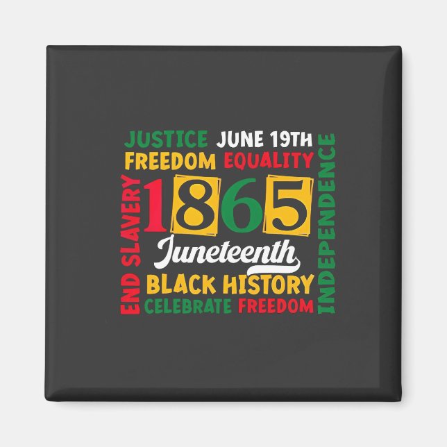 Íman Justiça 19 de junho Liberdade Igualdade 1865 (Frente)