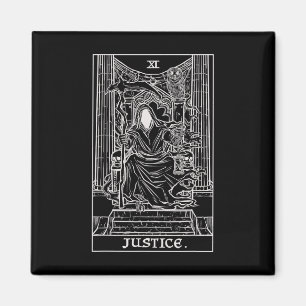 Íman Justiça Tarot Card Grim Reaper Halloween Horr Góti