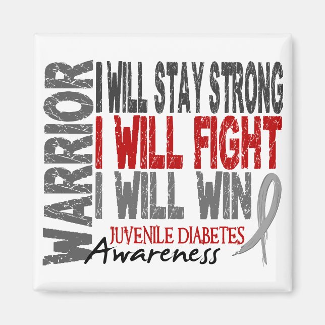 Íman Juvenile Diabetes Warrior (Frente)