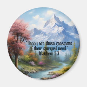 Íman JW 2026 Year Text Matthew 5:3 Mountain Scene