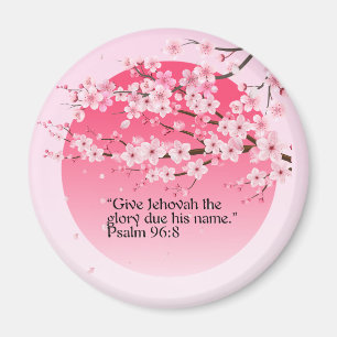 Íman JW Gift Idea 2025 Year Texto Magnet Salm 96:8
