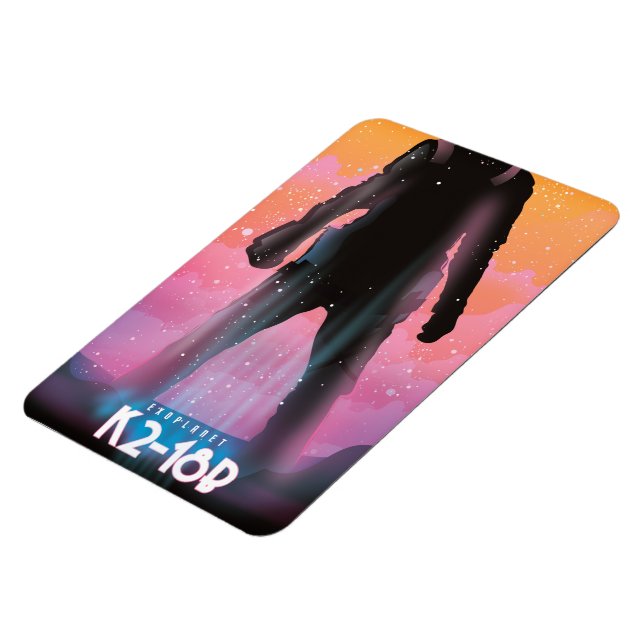 Íman K2-18b arte espacial exoplanetária (Left Side)