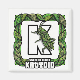 Íman K é para Katydid – Ímã de Aprendizado ABC ao estil