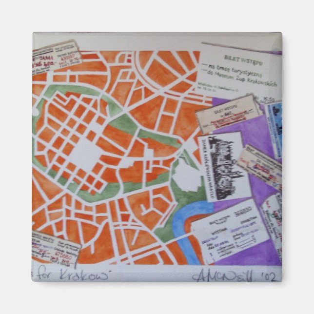 Íman K para ímã Cracóvia (Frente)