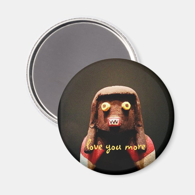 Íman Kachina Doll Te Ama Mais Escuridão Engraçado (Front/Back)