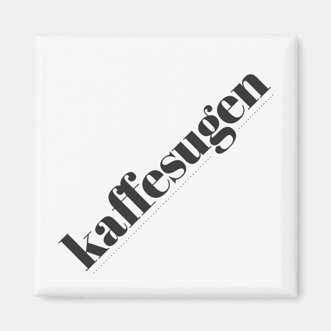 Íman Kaffesugen Black and White Magnet (Frente)