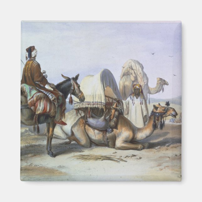 Íman Kafila com um Camel Bearing a Hodesh, ilustração (Frente)