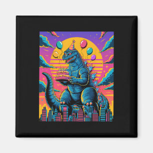 Íman Kaiju Birthday Lloon E Cake Monster Movie Bday D