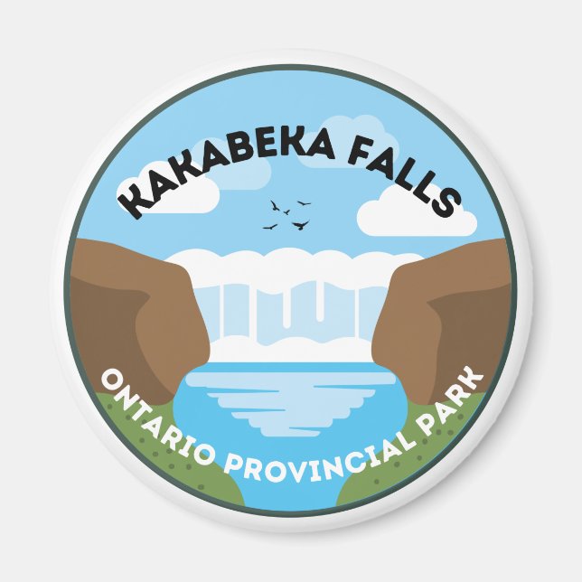 Íman Kakabeka Falls Ontario Provincial Park Magnet (Frente)