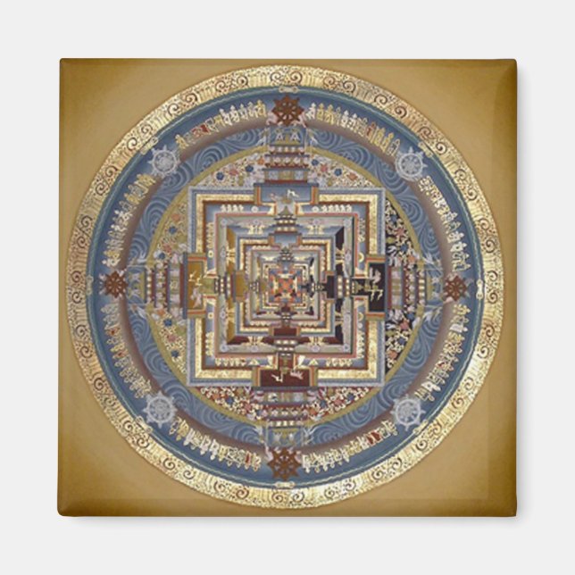 Íman Kalachakra Mandala B Magnet (Frente)