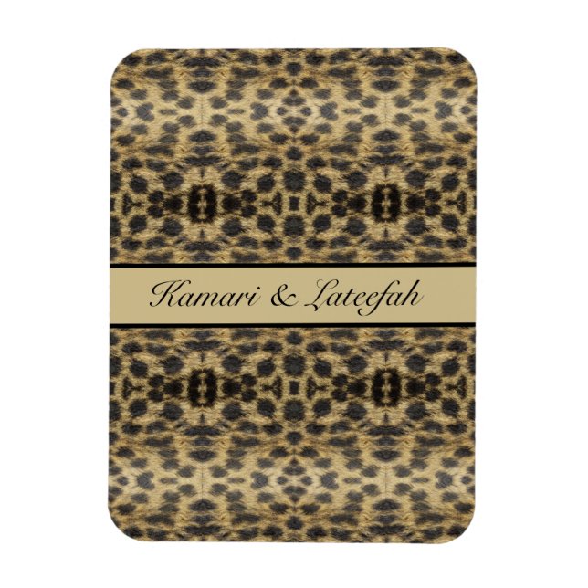 Íman KaleidoCheetah, personalizado (Vertical)