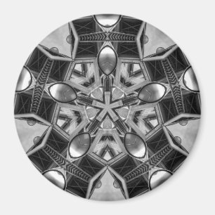 Íman Kaleidoscope - Estrela cinza escura...