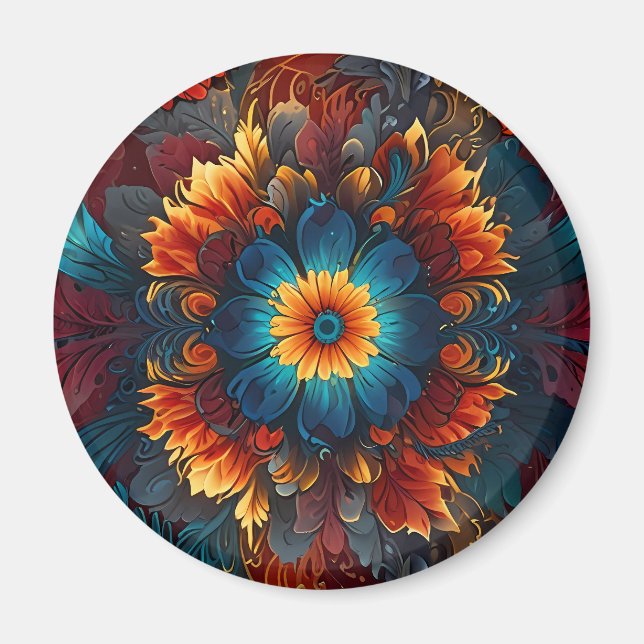 Íman Kaleidoscope Sonhos coloridos e hipnóticos (Frente)